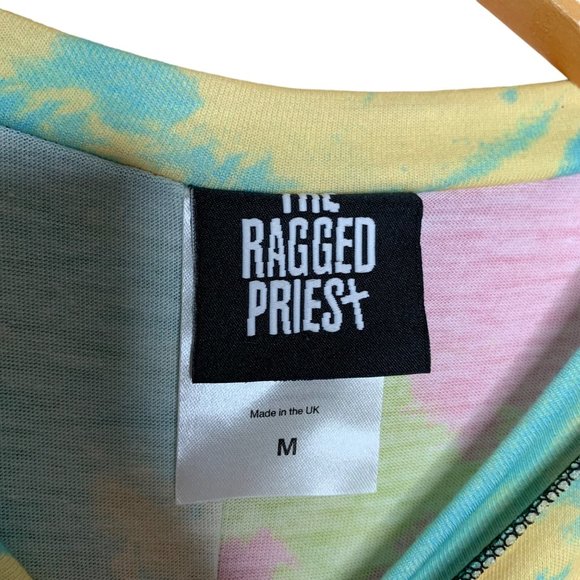 The Ragged Priest Crop Top Long Sleeve Inside Out Seam Raw Hem Women's Size Med - Picture 4 of 9